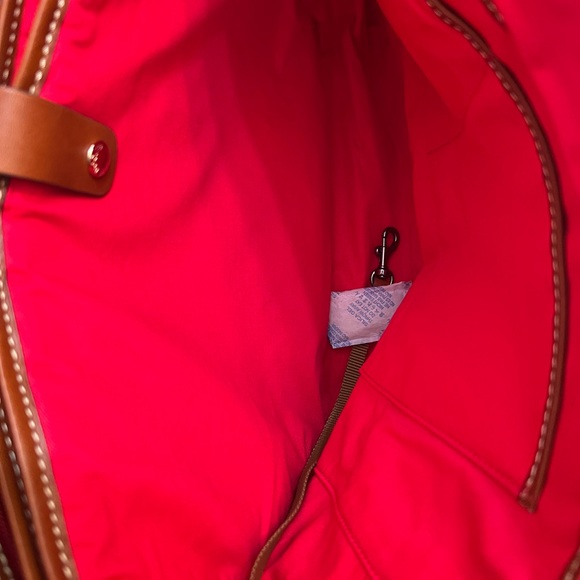 Suede Dooney & Bourke Deep Wine colored Tote - Picture 4 of 7